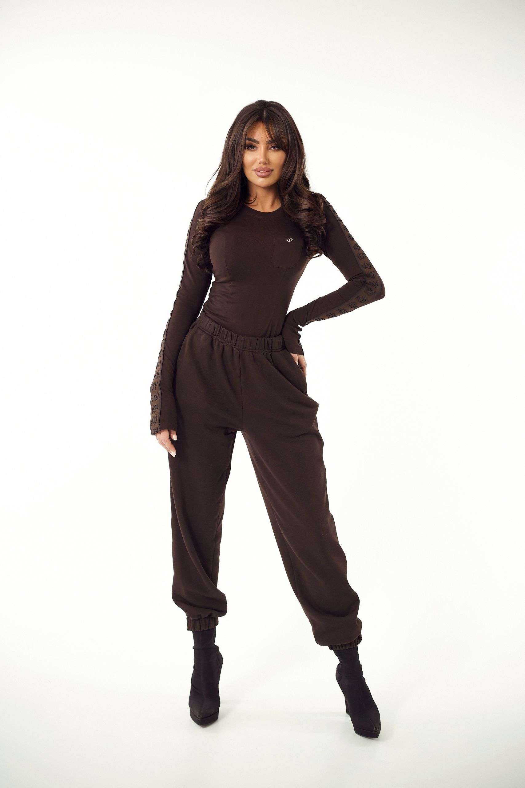 Brązowe Spodnie LoveYa Couture - obrazek 5