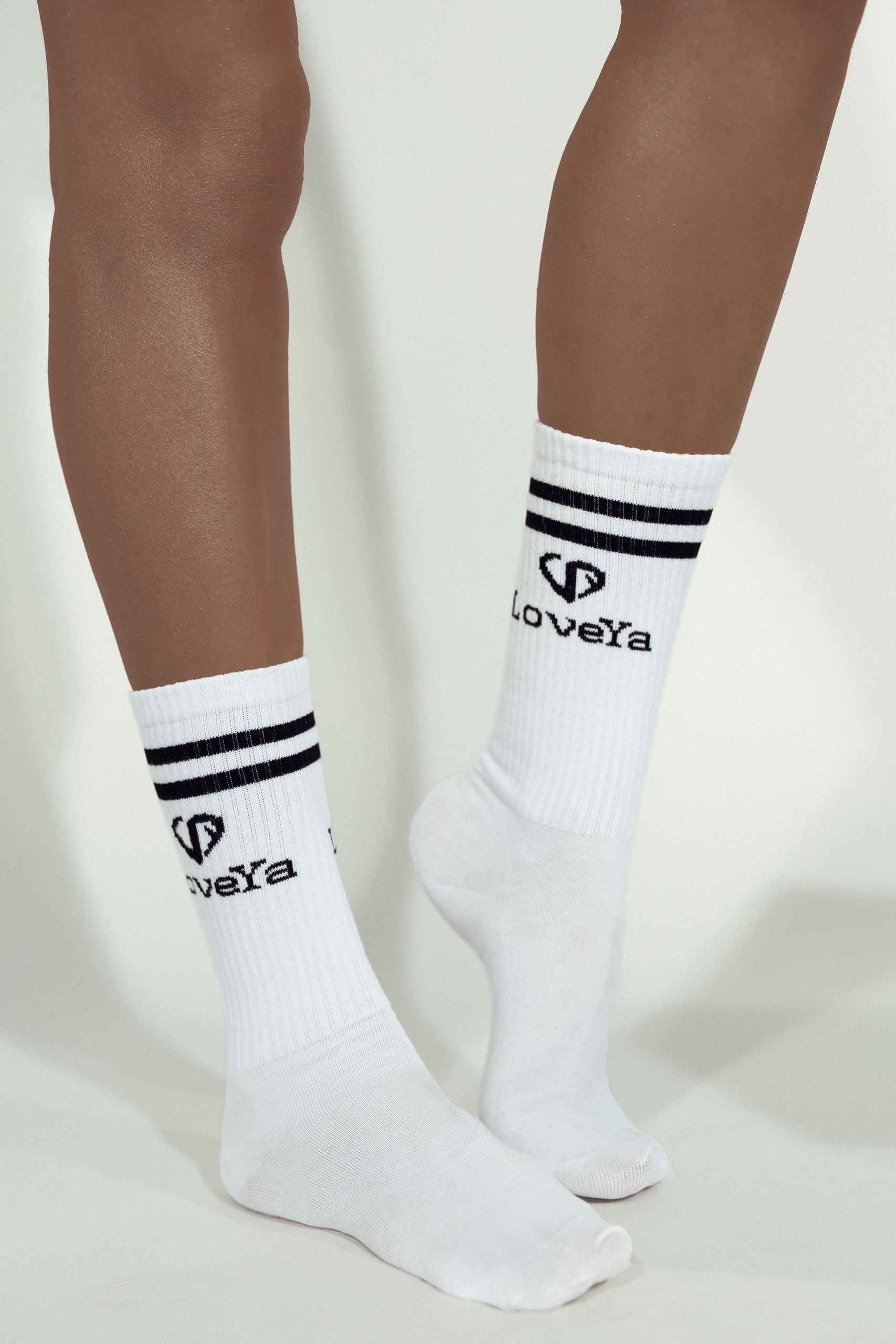 Białe Skarpety LoveYa One-Size