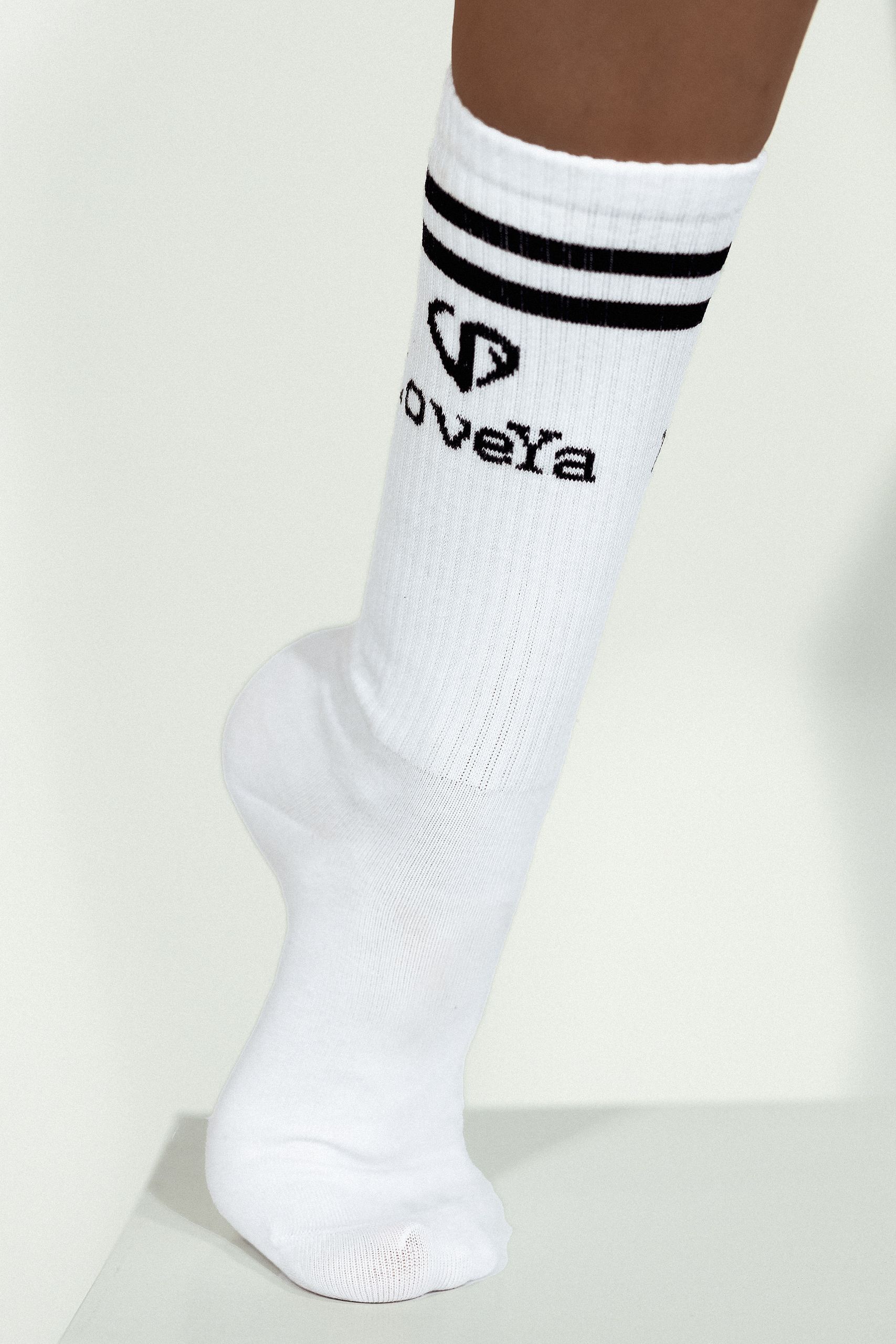 Białe Skarpety LoveYa One-Size - obrazek 5