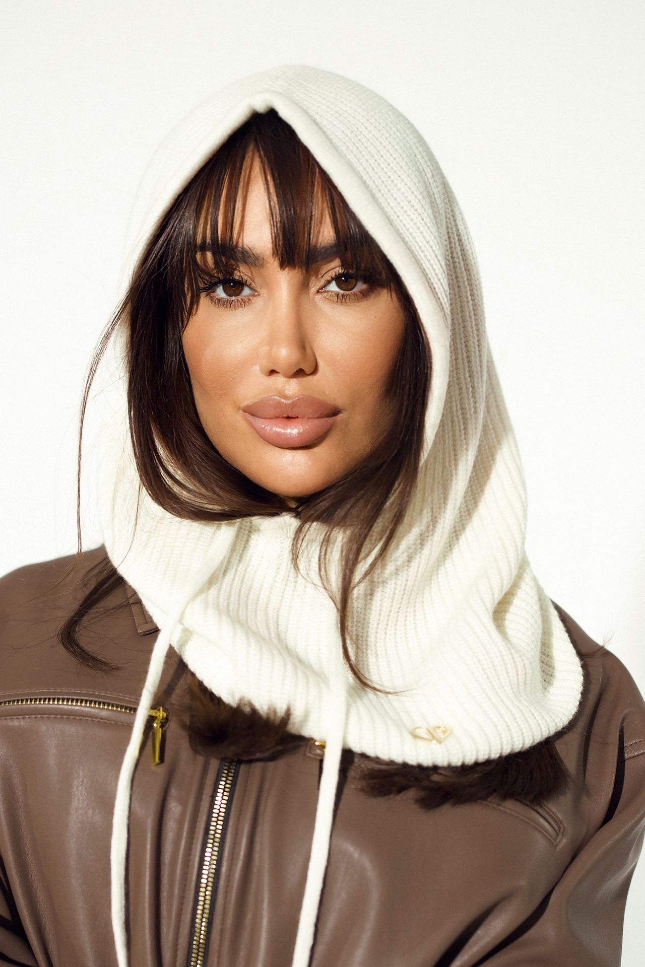 Balaclava Mia ecru - obrazek 3