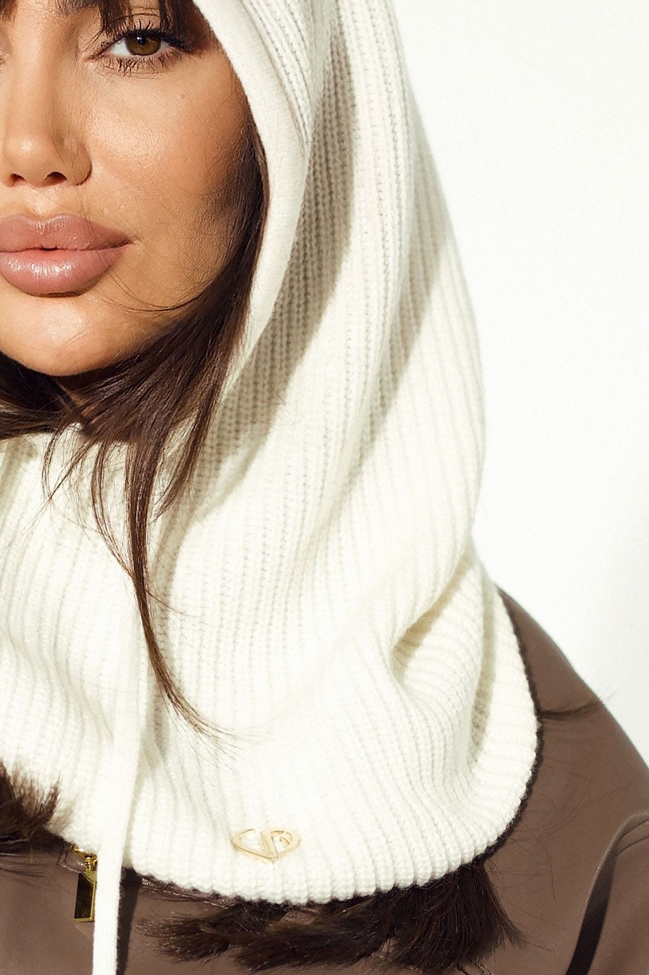 Balaclava Mia ecru - obrazek 2