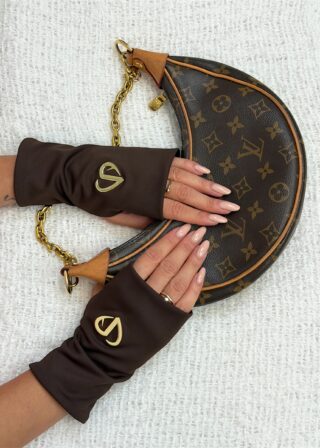 Alternative view of Brązowe rękawiczki Sanah