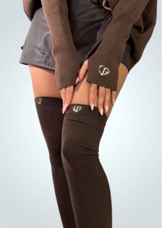 Brązowe zakolanówki LoveYa