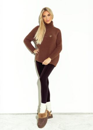 Alternative view of Brązowy sweter Lara