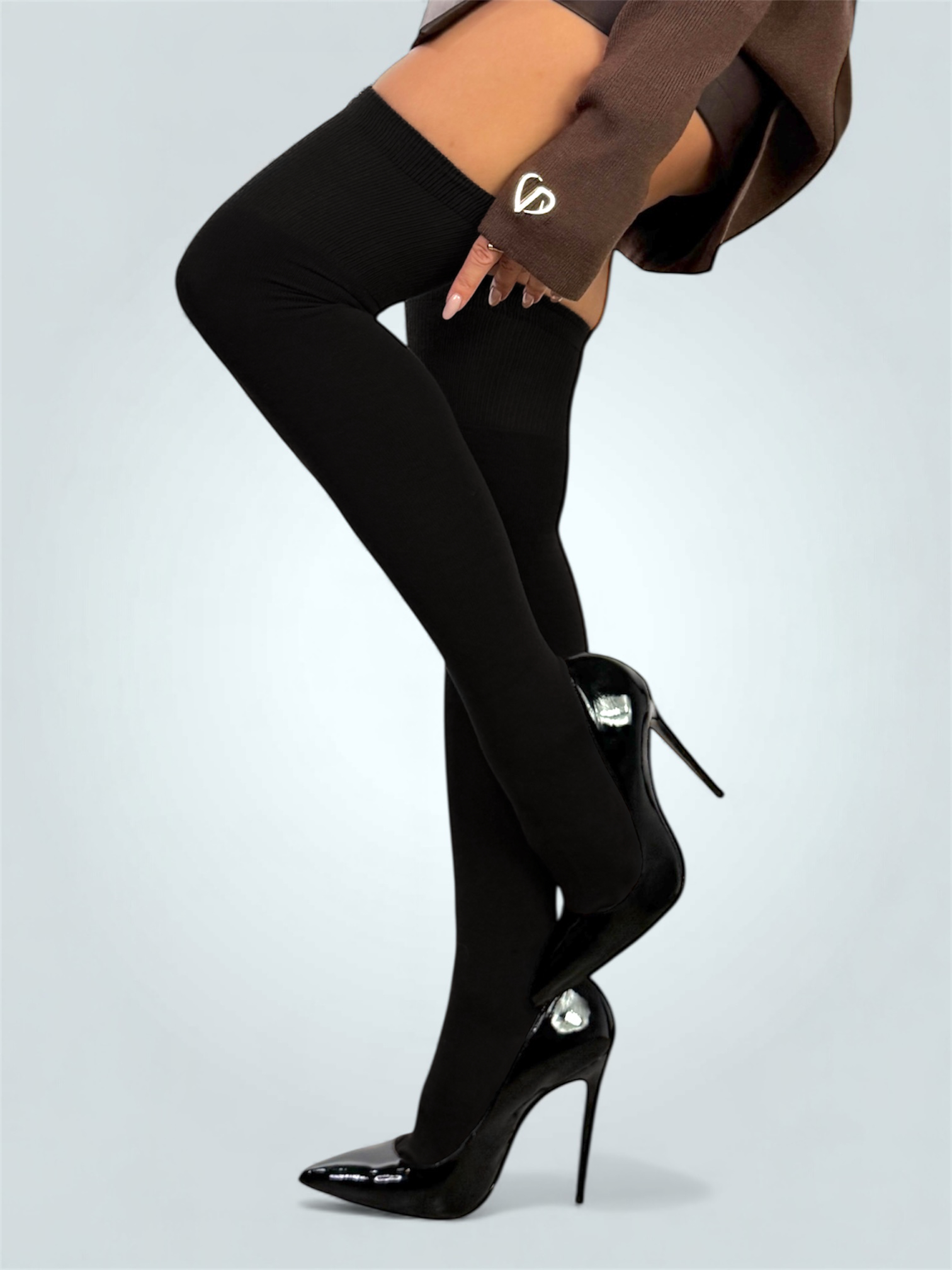 Czarne zakolanówki LoveYa