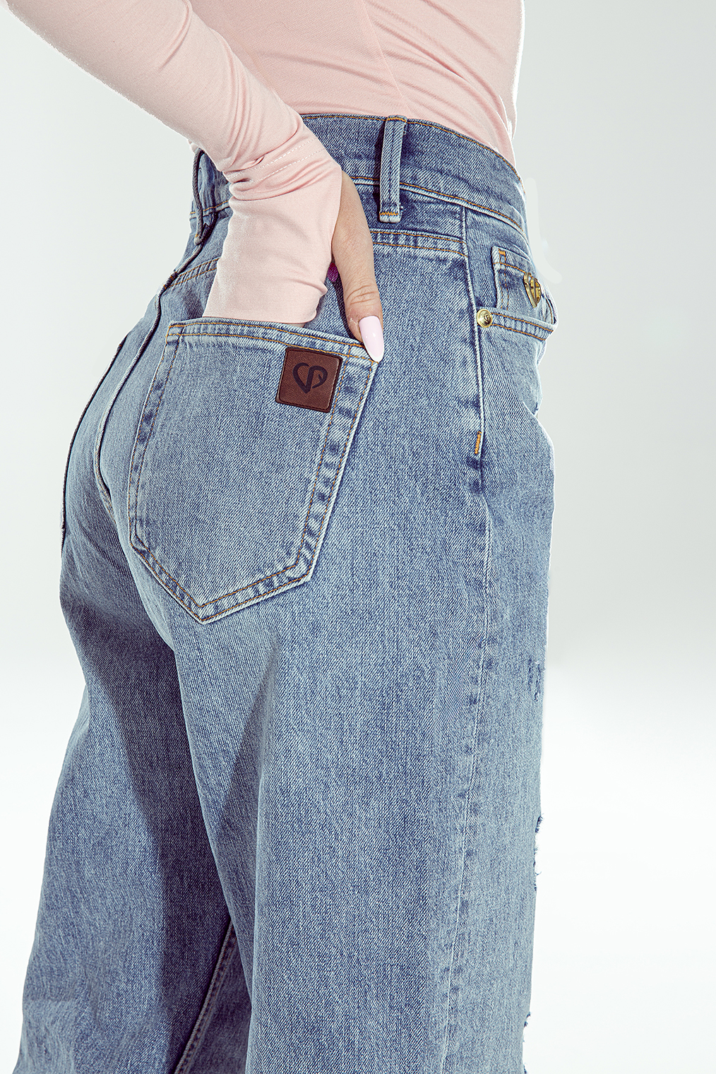 Niebieskie jeansy Diva - obrazek 6