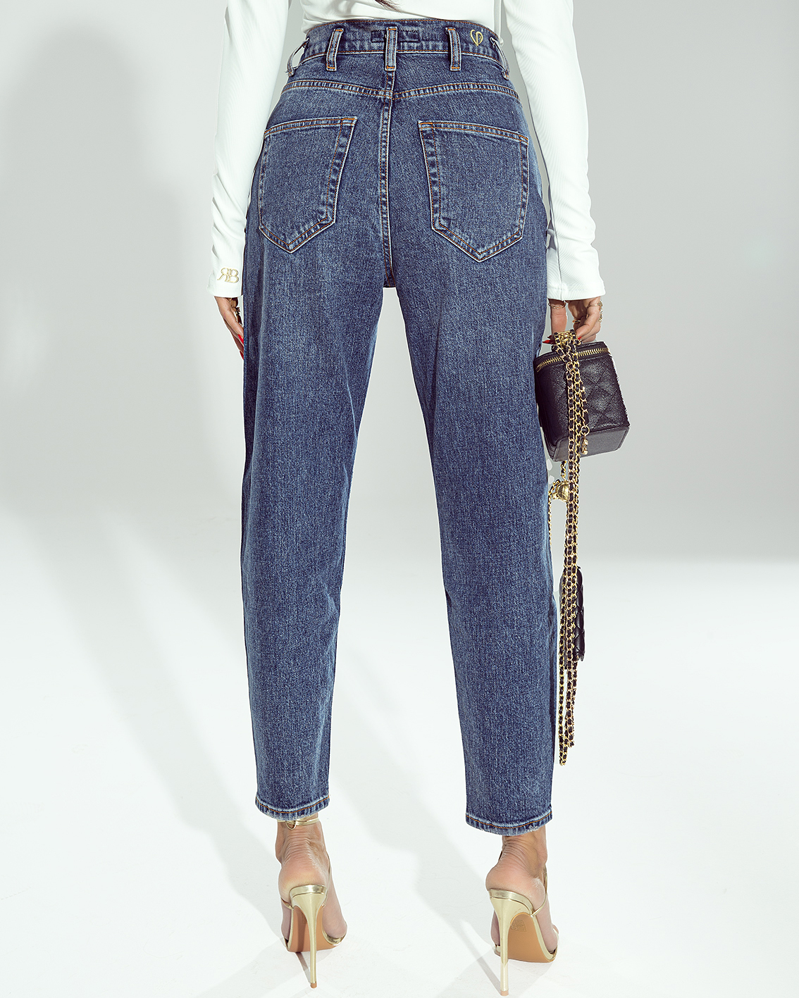 Granatowe jeansy Nina - obrazek 4