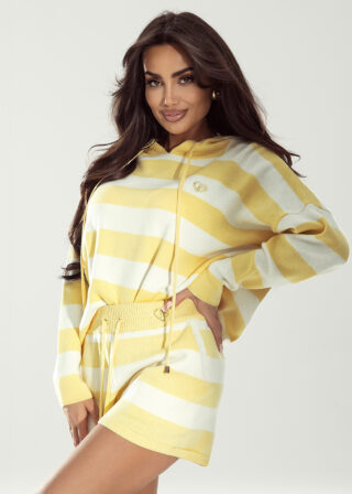Żółto-biały komplet Marina