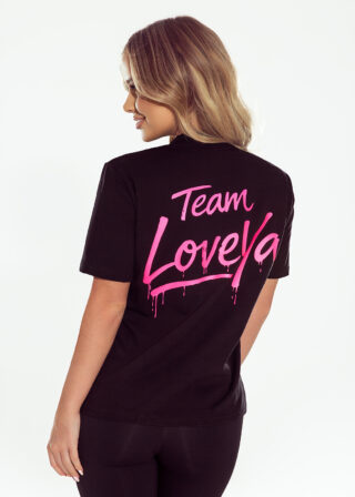 Alternative view of Czarny t-shirt Team LoveYa