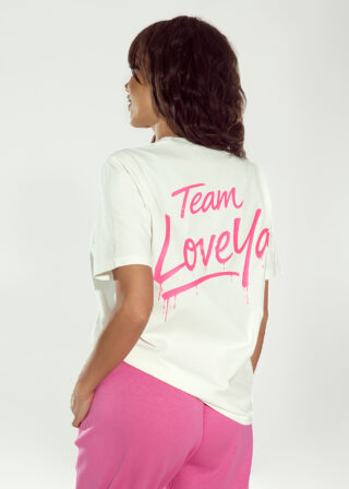 Alternative view of T-shirt Team LoveYa ecru