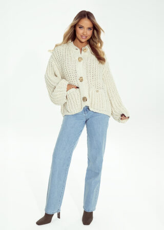 Sweter Vella ecru - obrazek 4